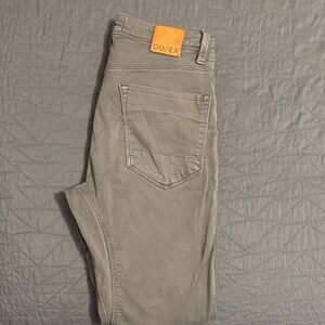 DUER Men's Slim Fit Gray Jeans